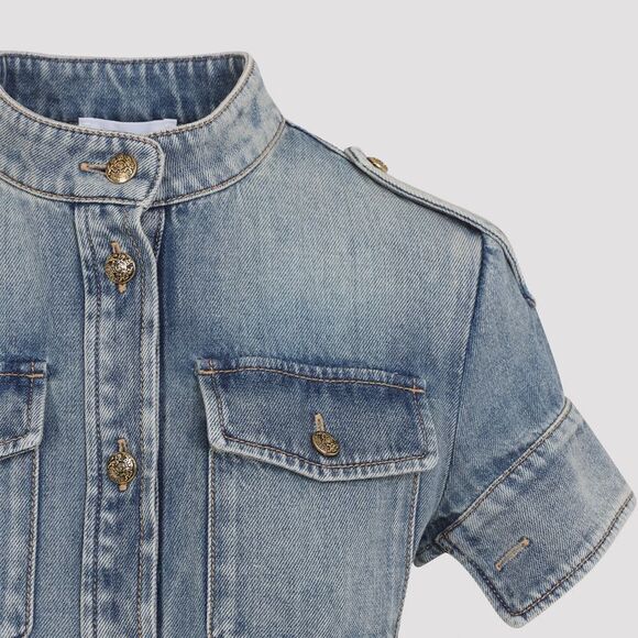 Alexander Mcqueen Denim Mini Dress Women - Picture 4 of 4